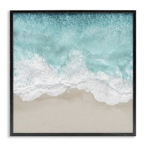 Stupell Industries Sea Foam on Sandy Beach Framed Giclee Art - 1 of 4