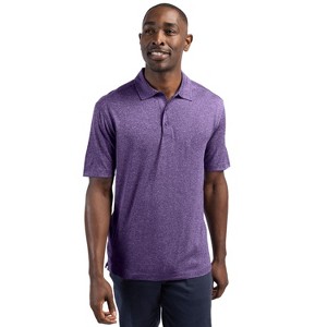 Clique Charge Active Mens Short Sleeve Polo - College Purple Heather - XL - 1 of 2