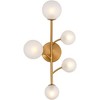 Franklin Iron Works Clement 24" High Burnished Brass 5-Light LED Wall Sconce - 4 of 4