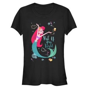 Juniors Womens The Little Mermaid Ariel Part of Your World Dance T-Shirt - 1 of 3