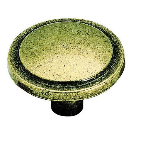 Amerock Allison Round Cabinet Knob 1-1/4 in. D 13/16 in. Burnished Brass 1 pk - image 1 of 1