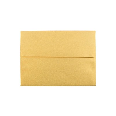 JAM Paper A6 Metallic Invitation Envelopes 4.75 x 6.5 Stardream Gold GCST658