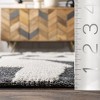 Nuloom Jenice Abstract 4x6 Wool Indoor Area Rug for Living Room Bedroom Dining Room Kitchen, Charcoal/Ivory - 3 of 4