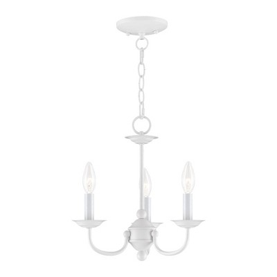 Livex Lighting Home Basics 3 - Light Chandelier in  White