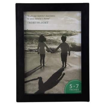 Northlight 8.25" Classic Black Picture Frame with Easel Back for 5" x 7" Photos