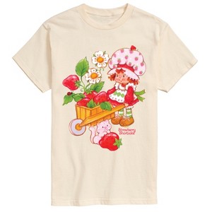 Men's - Strawberry Shortcake - Wheelbarrow And Custard Short Sleeve Graphic T-Shirt - 1 of 4