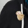 Clip-On Cuddles Animal Clips (6 Pack) - Plush Pals for Pencils, Clothes & More (Monkey, Frog) - 4 of 4