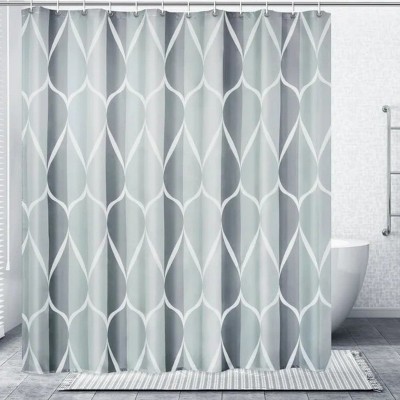LunaLulinlk Geometric Shower Curtain with Hooks
