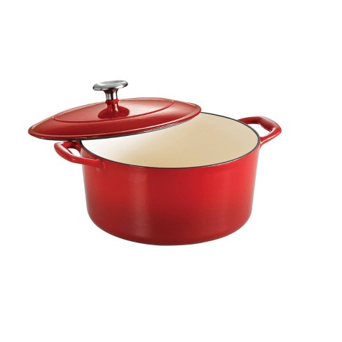 Tramontina 5.5qt Cast Iron Dutch Oven Red : Target