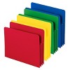 Smead Poly File Pocket, Straight-Cut Tab, 3-1/2" Expansion, Letter Size, Assorted Colors, 4 per Box (73500) - 4 of 4