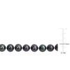 EVERLY JEWELRY | Sterling Silver 7.5-8mm Black Cultured Freshwater Pearl Strand Necklace, 18" - 4 of 4