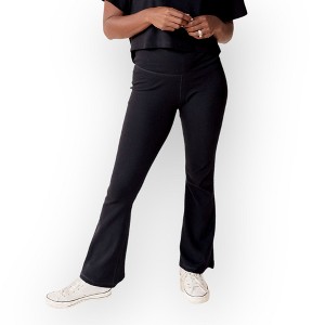 Of An Origin Postpartum, Maternity & Beyond Flex-Fit Ribbed Flare Leggings - 1 of 4