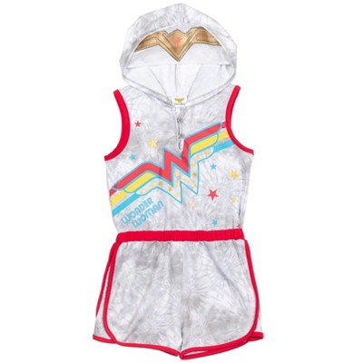Warner Bros. DC Comics Justice League Wonder Woman Romper Mask Grey