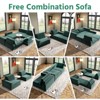 SYFERLORY Convertible 2-Seater Modular Sofa Bed £¬Corduroy Fabric for Living Room - 4 of 4