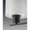 Progress Lighting Invite 5-Light Bath Fixture, Brushed Nickel, Inner Glass Globe with Translucent Sheer Mylar Shade - 3 of 3