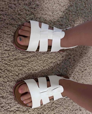Bearpaw Kids' Zaidee Sandals | White | Size 2 : Target