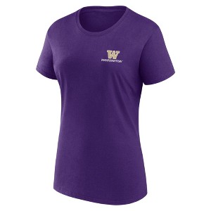 NCAA Washington Huskies Women's Bi-Blend Crew T-Shirt - 1 of 3