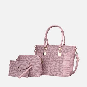MKF Collection Shonda 3PC Tote with Cosmetic Pouch & Wristlet by Mia K - 1 of 4