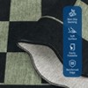 coucheta Washable Scalloped Rug, Modern Checkered Rug with Non Slip TPR Backing, Scalloped Checkered Carpet, Soft Washable Non Shedding Carpets - 2 of 4
