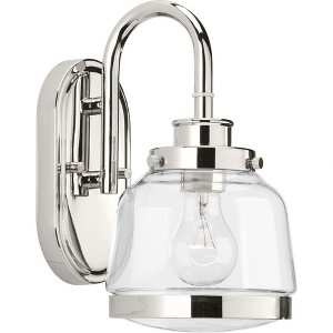 Progress Lighting Judson 1-Light Bath & Vanity in Antique Bronze with Clear Schoolhouse Globe Shade - 1 of 2