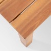 Temecula Acacia Wood Mid-Century Modern End Table - Brown Patina - Christopher Knight Home: Weather-Resistant Patio Accent Table - 2 of 4