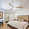 48 Inch Modern Ceiling Fan with Light and Remote Solid Wood Blades Noiseless Reversible DC Ceiling Fan For Bedroom Patio - 4 of 4