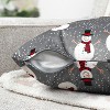 PAVILIA Set of 2 Throw Pillow Covers, Decorative Velvet Square Cushion Cases for Bed Sofa Couch Bedroom Living Room - 4 of 4