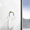 HANPURE Bathroom Hardware Set, Thicken Space Aluminum 3 PCS Towel bar Set- Black Gold 16-27 Inches Adjustable Bathroom Accessories Set - 3 of 4