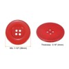 Unique Bargains Resin Round Flat 4-Hole DIY Craft Sewing Buttons 60L 1.5" 10 Pcs - 2 of 4