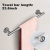 Itopfox 8 Piece Bathroom Hardware Set 2 Pack 23.6 Inch Towel Bar 2 Pack Towel Hook 2 Pack Towel Ring 2 Pack Toilet Paper Holder - 3 of 4