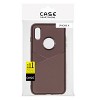 Reiko Apple iPhone X/XS TPU Leather Feel Case Leather Fit Flexible Slim Premium Case in Brown - 4 of 4