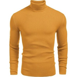COOFANDY Mens Ribbed Slim Fit Knitted Pullover Casual Turtleneck Sweater - 1 of 4