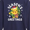 Boys' - Pokémon - Pikachu Seasons Greetings Long Sleeve Graphic T-Shirt - 2 of 4
