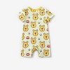 Disney Winnie the Pooh Baby  Romper: Long Sleeve Almond Beige Jumpsuit  for Daily and Birthday Gift - 2 of 4