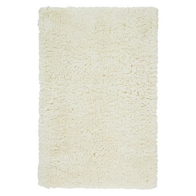 3'6"X5'6" Solid Tufted Accent Rugs Pearl - Weave & Wander