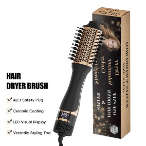 NICEBAY Hair Dryer Brush, Professional Ceramic Blow Dryer Brush with Display Screen, One Step Hot Air Brush for Hair Drying, Styling and Volumizing - 1 of 4