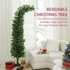 Angel Sar 6ft Whimsical Pencil Christmas Tree, Slim Curly Top Artificial Xmas Tree with 400 Tips, Metal Base - 4 of 4