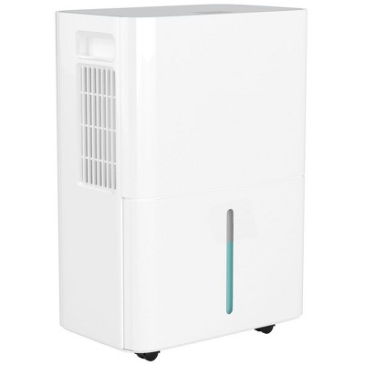 Topteng 25 Pint Portable Dehumidifier for Home & Basement: 24-Hour Timer,Auto and Manual Drain,Intelligent Humidity Control,White