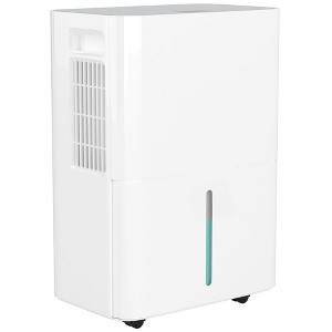 Topteng 25 Pint Portable Dehumidifier for Home & Basement: 24-Hour Timer,Auto and Manual Drain,Intelligent Humidity Control,White - 1 of 4