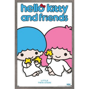 Trends International Hello Kitty and Friends: Hello - Little Twin Stars Feature Series Framed Wall Poster Prints - 1 of 4