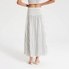 Women's Pleated Curved Yoke Maxi A-Line Skirt - A New Day™ - 2 of 4
