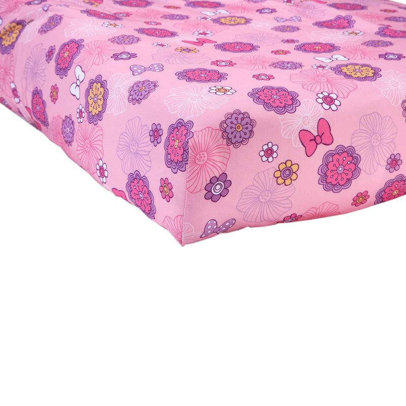 Disney Minnie Mouse Fluttery Friends  4 Piece Toddler Bed Set in Lavender and Pink, 3 of 7