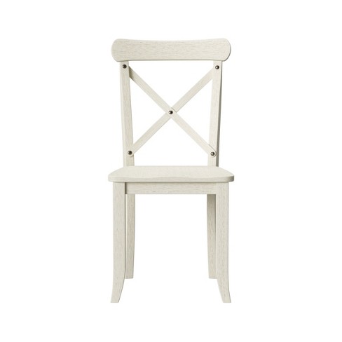 antique white dining chair