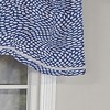 Arvana Cornice Style All Season 3" Rod Pocket Valance 50" x 17" Blue by RLF Home - 3 of 4