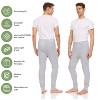 Mens Thermal Long John Pants - Thermal Bottom Base Layer- Lightweight Thermal Underwear Mens, Pack of 3 - 4 of 4