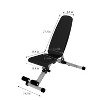 Vynxaria Heavy-Duty Weight Bench 880LBS Capacity, 7-Position Adjustable Back, 2-Second Folding, Waterproof PU Leather - 2 of 4