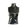 Women's Vegan Leather Mockneck Tank - Jennafer Grace - 3 of 3