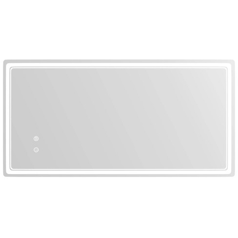 WallBeyond 26.5"X55" Rectangular LED Vanity Mirror Clear - image 1 of 4