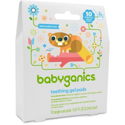 babyganics teething gel pods target