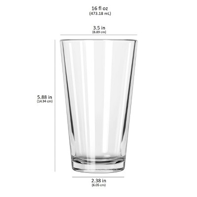Libbey Bar Essentials Tumbler Glasses, 16 ounce, Set of 6 - Thumbnail 3